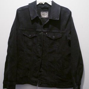 Woman's Levi Jacket Black w/black Buttons Nice!
